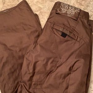 Women’s Brown Volcom snowboard pants size xs